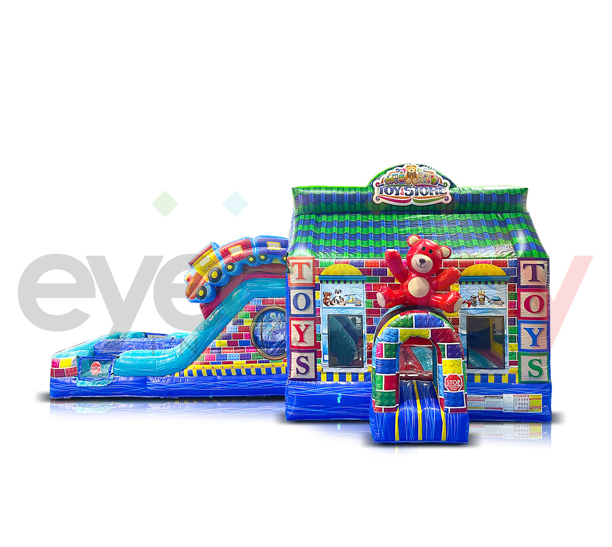Toy Town Combo Wet/Dry – Eyecandy Inflatables